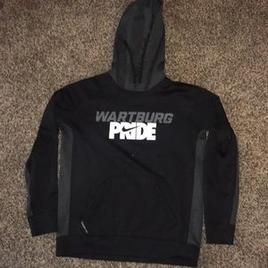 Nike Black and Grey Wartburg hooded sweatshirt